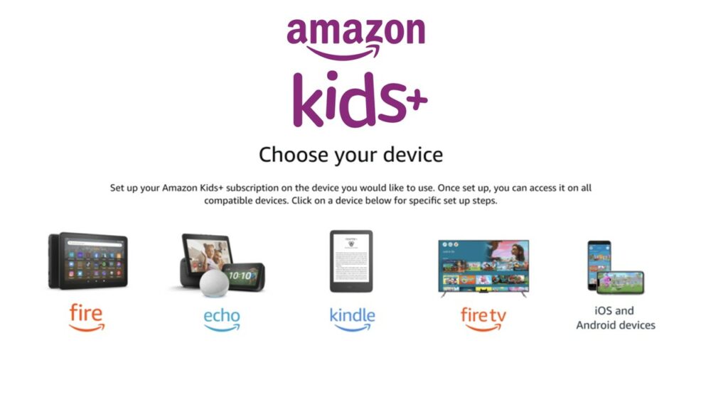 Amazon kids plus devices