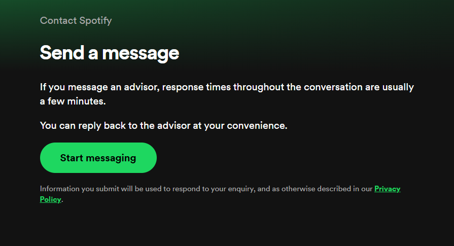 spotify contact